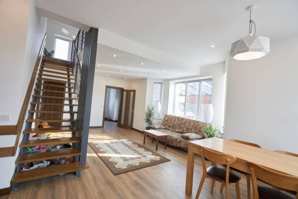istock Modern scandinavian home interior house design 1312801112