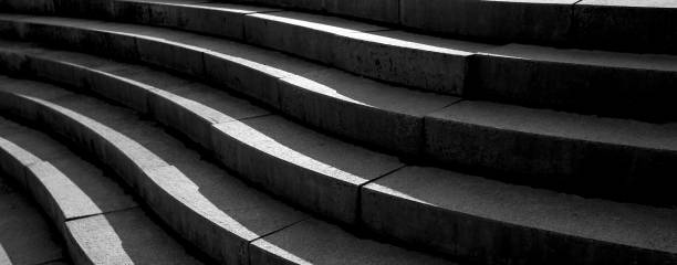 istock Abstract architecture design of cement stairway 1312801139