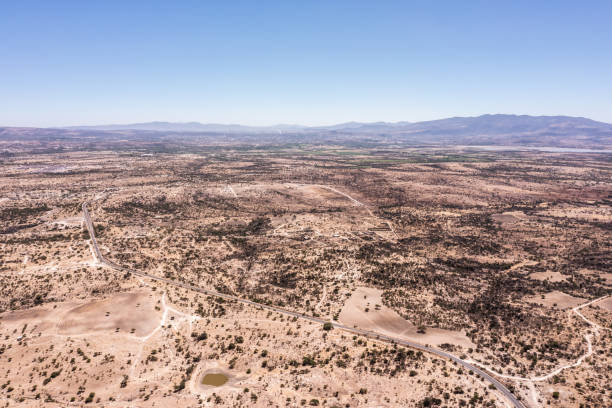 istock High angle view dry landscape in Guanajuato, Mexico 1312801611