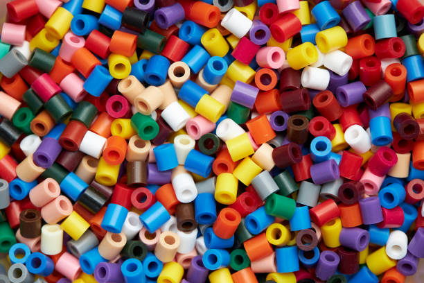 istock Colorful background made of plastic beads 1312804963