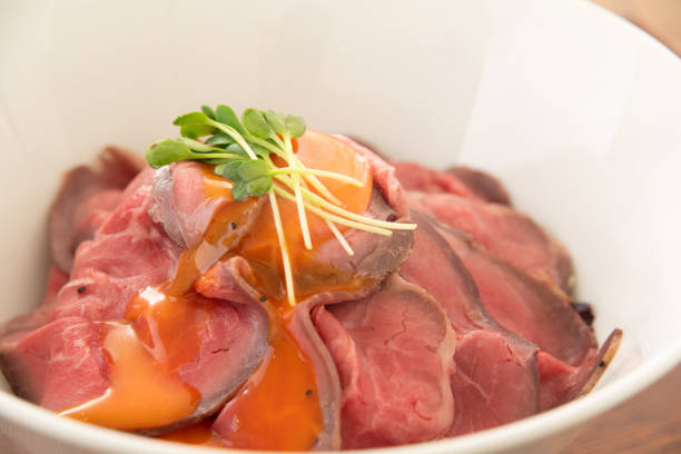 istock Japanese food, Roast beef bowl 1312807179