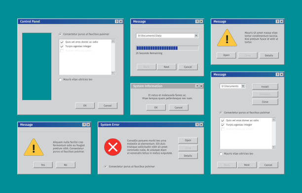 540+ Windows Popup Stock Illustrations, Royalty-Free Vector Graphics ...