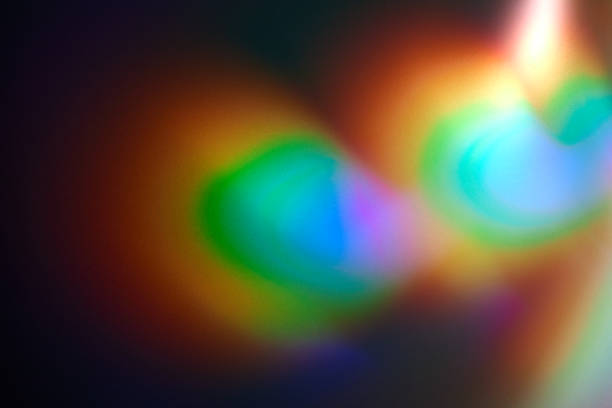 istock Blurred Colorful background light reflection. Rainbow Light Leaks Prism Colors. Vintage Retro Looking. Design Defocused Effect. Blurred Glow film 1312812342