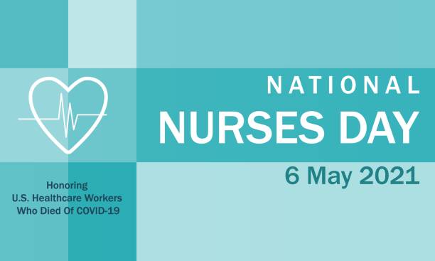 National Nurses Day background, Thank you nurses poster National Nurses Day background, Thank you nurses poster nurse backgrounds stock illustrations