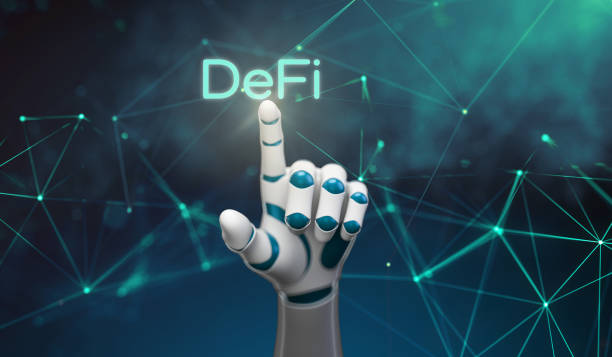 istock robot hand seleting the text DeFi  - 3d illustration 1312822338