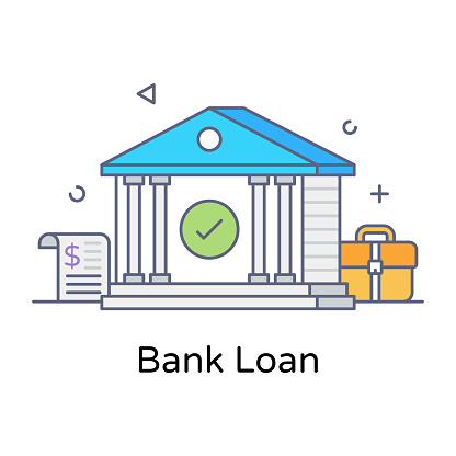 Bank Loan Stock Illustration - Download Image Now - Banking, Debt
