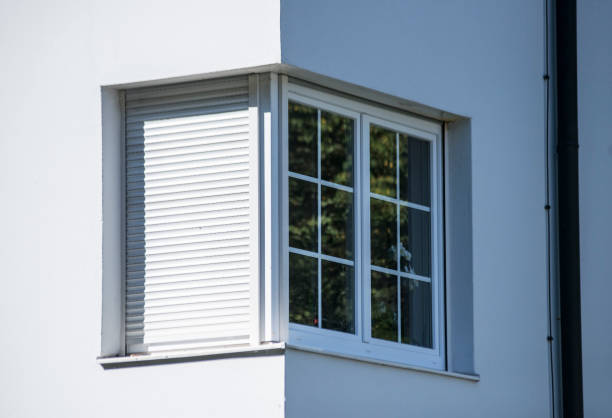 istock Modern windows in new design houses 1312828116