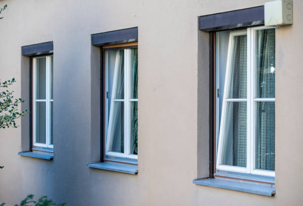 istock Modern windows in new design houses 1312828218