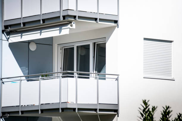 istock Modern windows in new design houses 1312828519