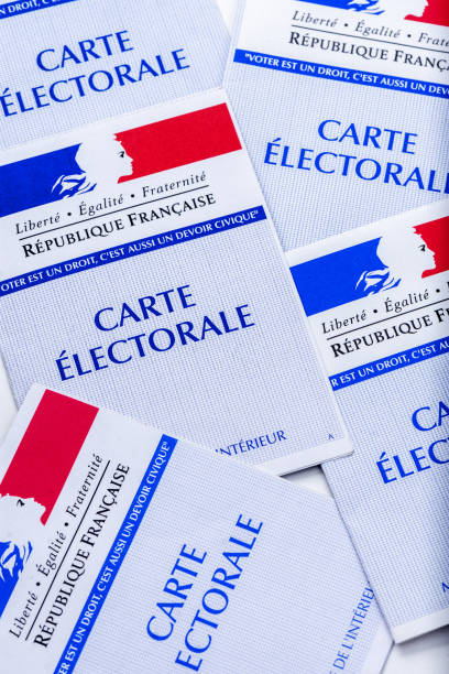 cartões eleitorais franceses - electoral - fotografias e filmes do acervo