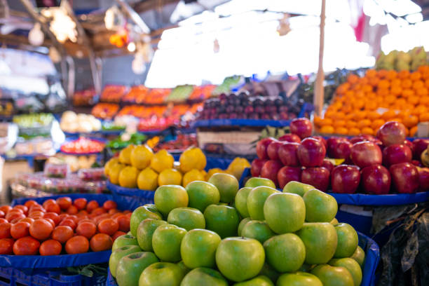istock fresh fruits in the market. 1312834995