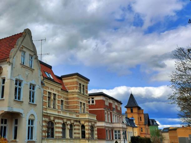 istock Beautiful old houses 1312835199