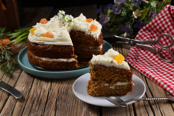 istock Frosted Naked Carrot Cake 1312838222