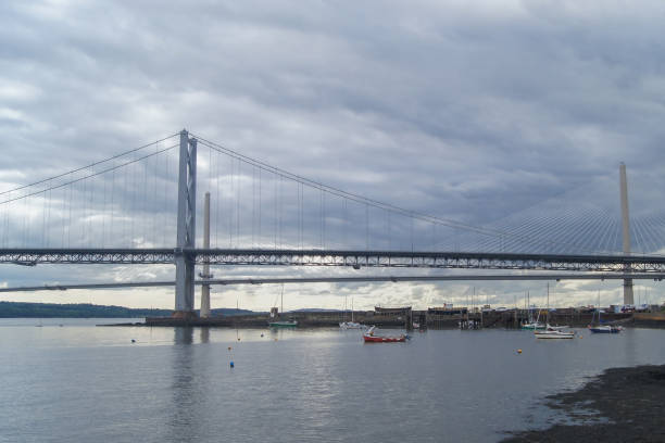 istock The Forth Road Bridge seen from North Queensferry 1312848458