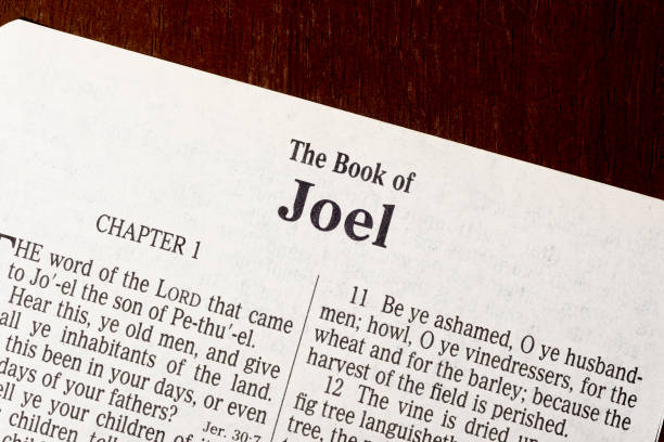 istock The Book of Joel Title Page Close-up 1312850915