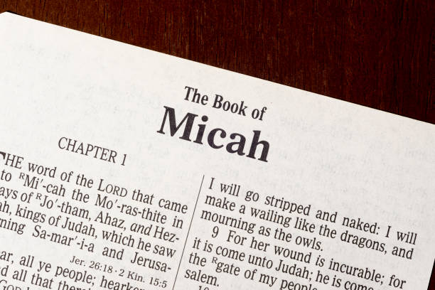 istock The Book of Micah Title Page Close-up 1312851832