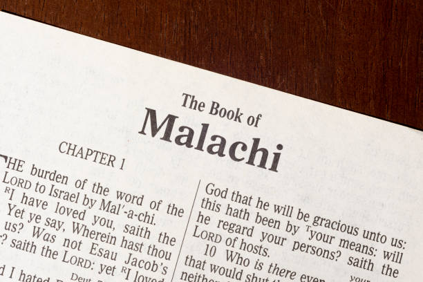 istock The Book of Malachi Title Page Close-up 1312851888