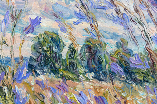 istock landscape, oil painting, handmade drawing 1312853088