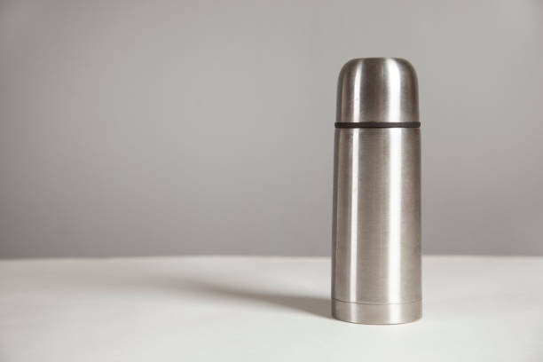 istock metal thermos on a white background 1312857722