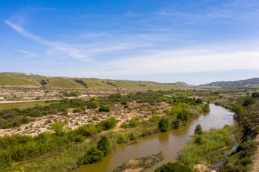 Salinas River along highway 101 near San Ardo, California- taken during the afternoon in San Luis Obispo County.