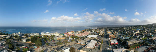 Cannery Row area of Monterey California Cannery Row in Monterey- taken during the late afternoon in Monterey County. city of monterey california stock pictures, royalty-free photos & images