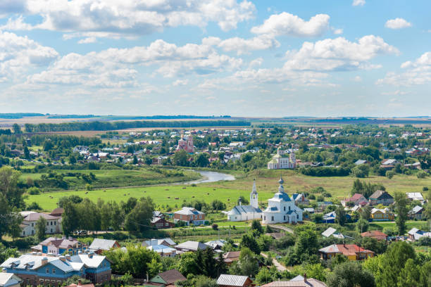 istock Trees on bank of river kamenka 1312864963