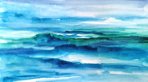 istock background of a watercolor seascape 1312867980
