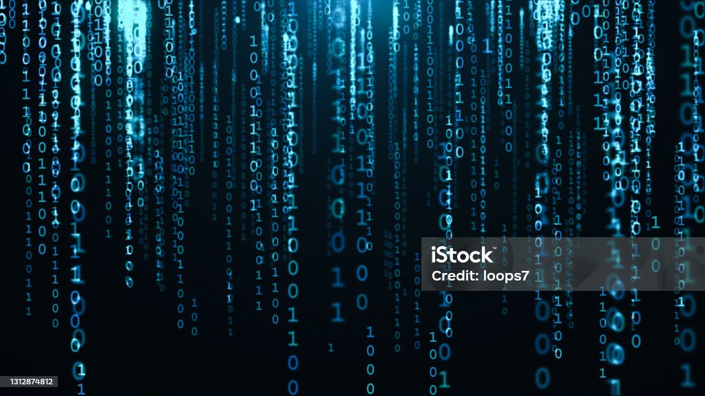 Binary Code Background Stock Illustration - Download Image Now ...