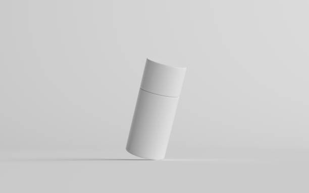 istock 75ml White Plastic Roll-On / Spray Deodorant Bottle Mockup - One Bottle 1312878792
