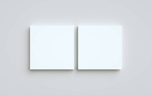 istock Square Flyer Mock-Up - Two Stacks of Flyers 1312878821