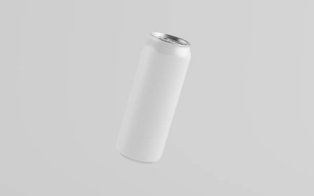 istock 16 oz. / 500ml Aluminium Can Mockup - One Floating Can. Blank Label 1312878849