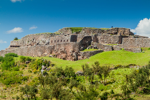 Las ruinas de Inca de Pukapukara cerca de Cuzco, Perú. photo