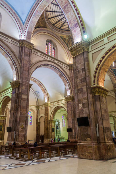 istock CUENCA, ECUADOR - JUNE 17, 2015: Interior of New Cathedral (Catedral de la Inmaculada Concepcion), Cuenca, Ecuador 1312881397