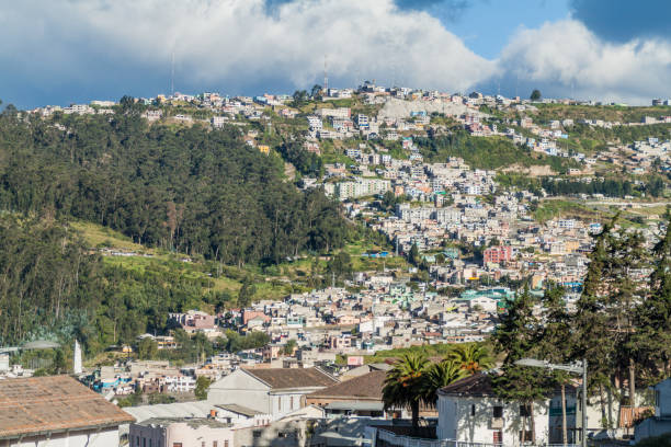 istock Houses on hills in Quito, Ecuador 1312881566