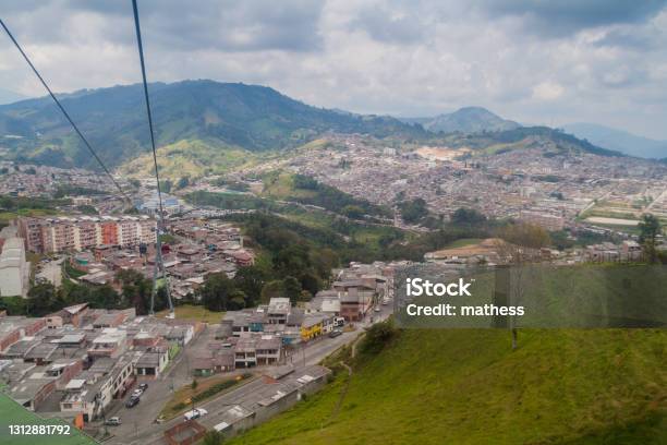 Cable Car In Manizales Colombiathis Line Connects Bus Terminal And The City Center Stock Photo - Download Image Now