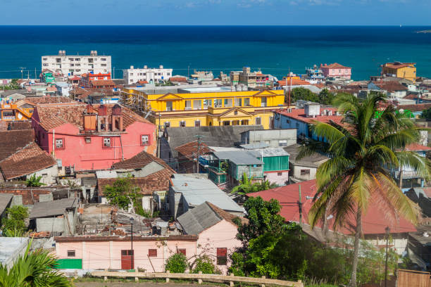 istock Aerial view of Baracoa, Cu 1312887395