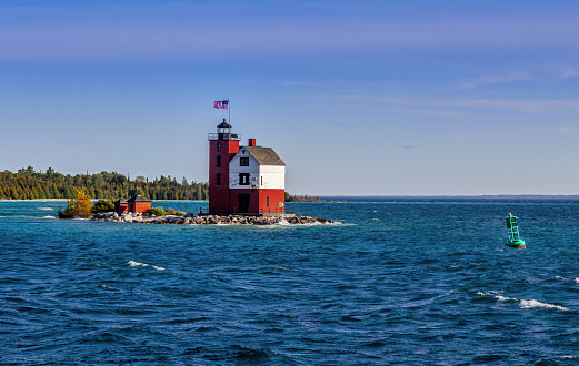 Round Island Light House. Taken on a ferry ride form the mainland to Mackinaw Island