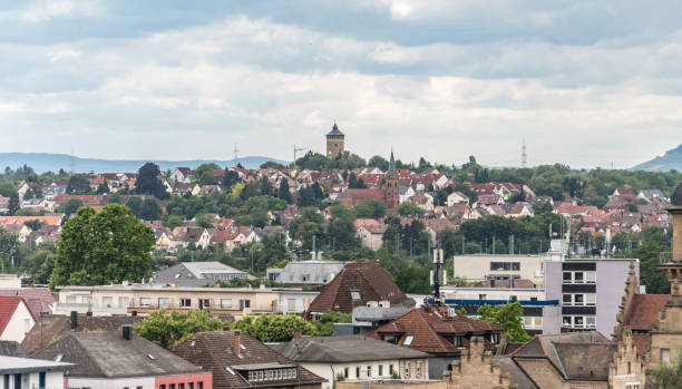 Heilbronn, Germany Panoramic view of Heilbronn, a city in northern Baden-Württemberg, Germany heilbronn stock pictures, royalty-free photos & images