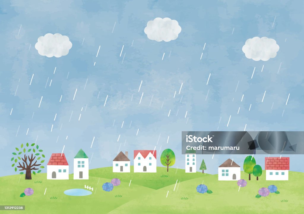Ilustración de Acuarela De Día Lluvioso De La Ciudad y más Vectores Libres de Derechos de Lluvia - Lluvia, Pintura de acuarela, Mirar el paisaje - iStock Ilustración de Acuarela De Día Lluvioso De La Ciudad y más Vectores Libres de Derechos de Lluvia - Lluvia, Pintura de acuarela, Mirar el paisaje - iStock