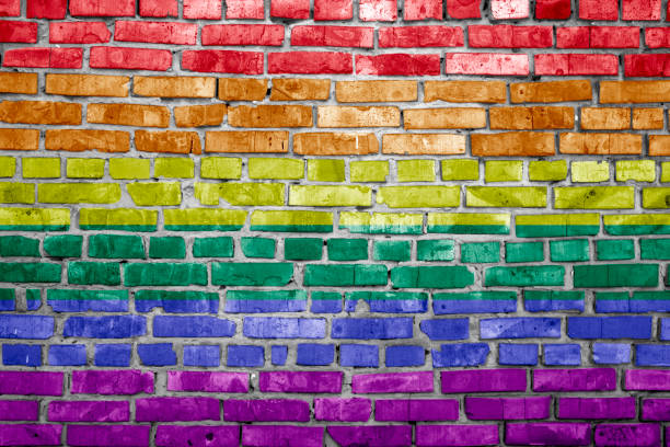 istock lgbt flag painted on brick wall 1312917183