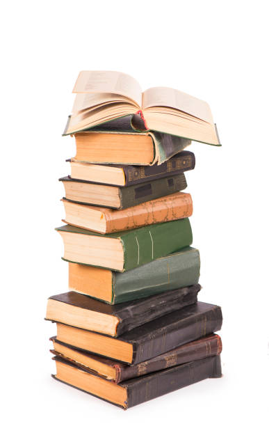 istock Pile of books isolated on white background 1312918049