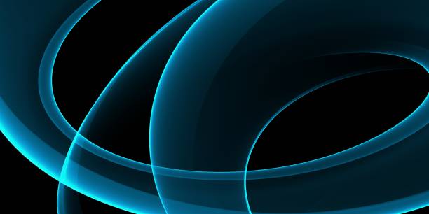 istock Simple Neon Blue Minimal Modern Elegant Abstract Background 1312922879