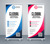 business roll up display standee for presentation purpose