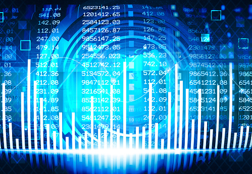 Grafik Investasi Pasar Saham Foto Stok - Unduh Gambar Sekarang