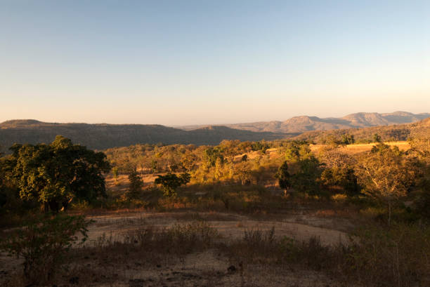 istock Satpura mountain ranges in evening light 1312931886