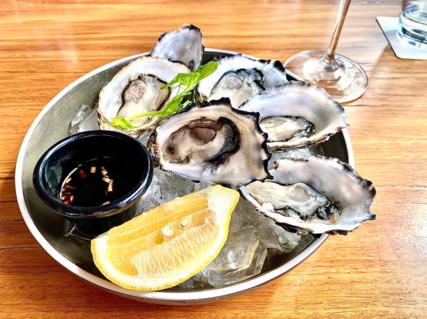 istock Fresh Shucked Local Caught Rock Oysters 1312935415