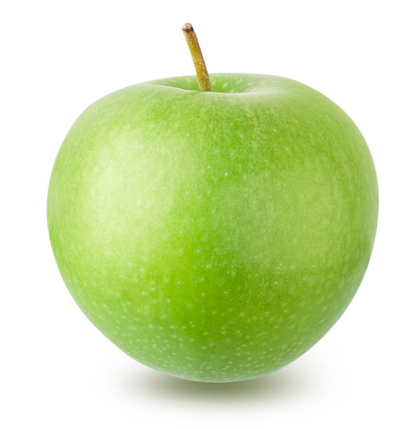 istock Green apple isolated on white background with clipping path 1312935673