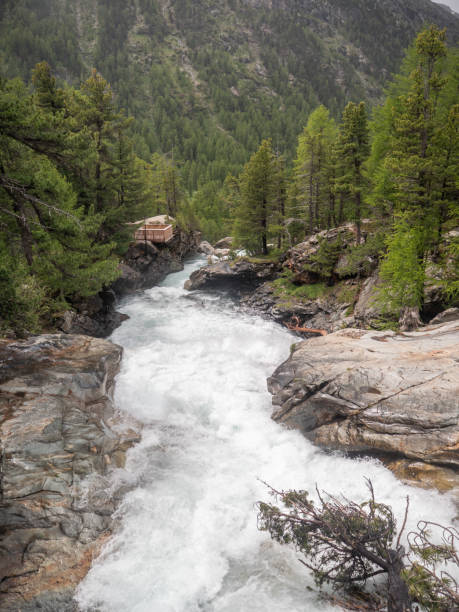 istock Waterfall in Engadine region, Switzerland 1312941202