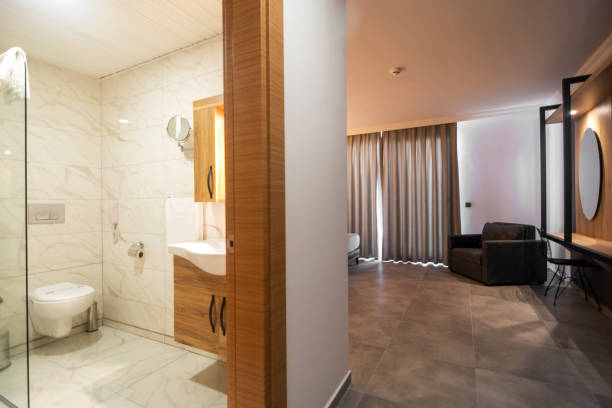 istock Luxurious and elegant bedroom interiors 1312943818