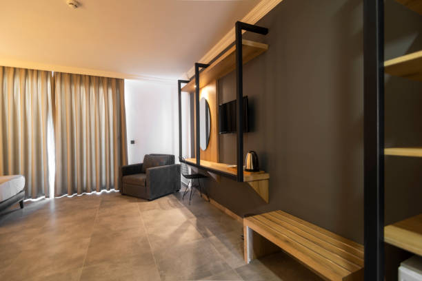 istock Luxurious and elegant bedroom interiors 1312944834